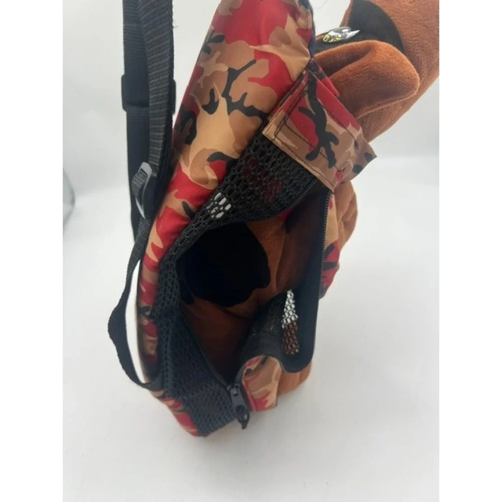 Daba Doo Pet Carrier‎ Backpack Small Red Camo Good Front Facing Adjustable